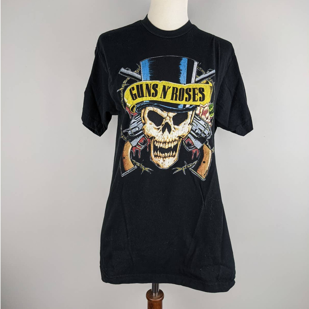 Guns N' Roses Medium Bravado Band Skulls Black Vintage T Shirt